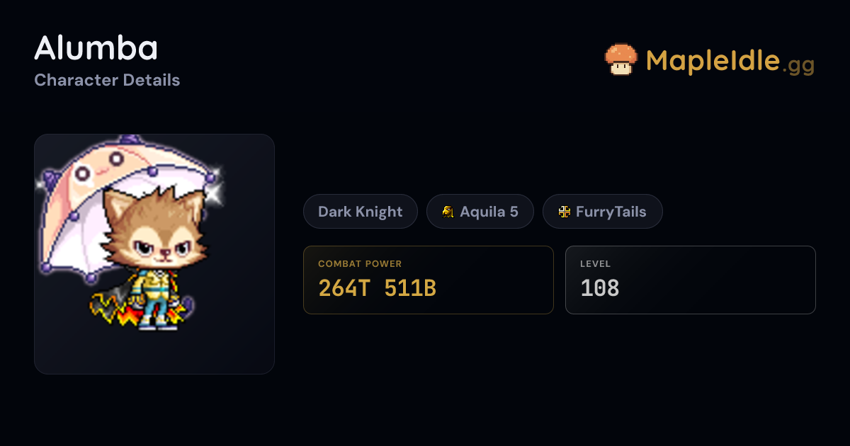 Alumba - MapleStory Idle RPG - MapleIdle.gg